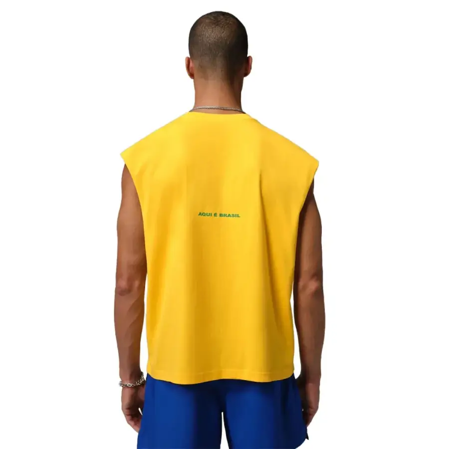 Jordan Brand + Brasil Futebol Sleeveless Graphic Tee Varsity Maize 2